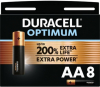 DURACELL Pilhas Alkalina Optimum AA X8