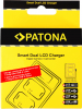 PATONA Carregador Smart Dual LCD USB para NP-F970/F960/F950
