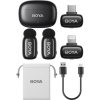 BOYA Mini 2-01 Fones de Ouvido (1RX USB-C+1RX Lightning+2TX) Preto (New)