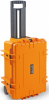 B&W Outdoor Case Tipo 6700 Vazio com Trolley Laranja