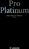 CANON Papel Foto PT-101 Pro Platinum 300g A2 20 Folhas Photo CANON2768B067