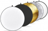 CARUBA Reflector 5 em1 Redondo 80cm(Gold,Silver,Black,White,Translucent)