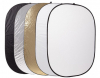 CARUBA Reflector 5 em1 100x150cm(Gold,Silver,Black,White,Translucent)