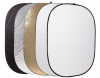 CARUBA Reflector 5 em1 100x150cm(Gold,Silver,Black,White,Translucent) Photo CARUBAD128242