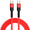 CARUBA Cabo USB-C 60W 30cm Vermelho Photo CARUBAD258801