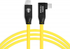 COBRATETHER Cabo Curvo USB-C/USB-C 90° 5m Amarelo