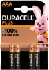DURACELL Pilhas Alkalina Plus AAA X4 Photo DURACELL00192914