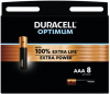 DURACELL Pilhas Alkalina Optimum AAA X8