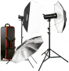 GODOX Kit Completo de Estudio 400-E com 2 Flash SK400II