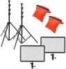GODOX LEDP260C Kit de 2 Painel LED com Pés e Sacos de Areia Photo GODOXD201111