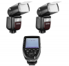 GODOX Pro Kit 2X Flash V860III-N + Disparador X-PRO Nikon Photo GODOXD216201