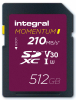 INTEGRAL Momentum SDXC 512GB UHS-1 U3 CL10 V30 (210/180 MB/s)