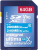 INTEGRAL Cartão SDXC Ultima Pro 64GB V90 (280/240MB/s) (Class 10)