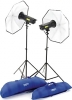 LASTOLITE 3502RTEU Kit Estúdio 2 Flashes Lumen8 + 2 Guarda Chuva Photo LASTOLITE3502RTEU