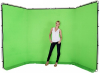 MANFROTTO 7622 Suporte + Fundo Panorâmico Chromagreen 4m