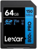 LEXAR Cartão SDXC PRO 64GB UHS-1 V30 Série Blue (800x) Photo LEXAR1001430139