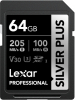 LEXAR Cartão SDXC Silver Plus 64GB UHS-1 (205/150MB/s) Photo LEXAR1001434120