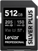 LEXAR Cartão SDXC Silver Plus 512GB UHS-1 (205/150MB/s) Photo LEXAR1001434151