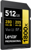 LEXAR Cartão SDXC 512GB Professional UHS-II (1800x) V60 Gold Photo LEXAR50127863
