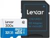 LEXAR Cartão Micro SDHC 32GB UHS-1 High Speed (300x) + Adaptador SD Photo LEXARLSDMI32GB1EU3