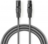 NEDIS Cabo Áudio XLR 3 Pin Macho / 3 Pin Fêmea 1.5m Photo NEDISCOTH15010GY15