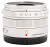 PANASONIC 15mm f/1.7 DG Summilux Micro 4/3 Silver (Ocasião) Photo PANAHX015E02OCCAS