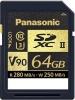 PANASONIC Cartão SDXC 64GB V90 UHS-II 280MB/s Photo PANARPSDZA64GAK