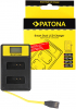 PATONA Carregador Duplo LCD USB-A/USB-C para Canon LP-E12 / LPE12 Photo PATONA141652
