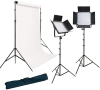 PIXEL Kit 2 Paineis K80D + Pés + Suporte de Fundo + Fundo Photo PIXKITVIDK80