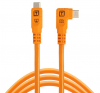 TETHER TOOLS TetherPro Cabo USB-C 10G Direito Curvo 1.8m Laranja