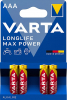 VARTA Pilhas Max Power 4703 (AAA) LR3 X4 