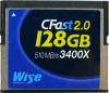 WISE Cartão CFast 2.0 VGP 130 3400x 128Gb Azul Photo WISE526234