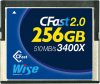 WISE Cartão CFast 2.0 VGP 130 3400x 256Gb Azul Photo WISE526241