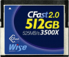 WISE Cartão CFast 2.0 VGP 130 3500x 512Gb Azul