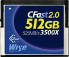 WISE Cartão CFast 2.0 VGP 130 3500x 512Gb Azul Photo WISE526248